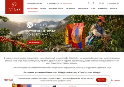 Снимок главной страницы atlas-online.ru