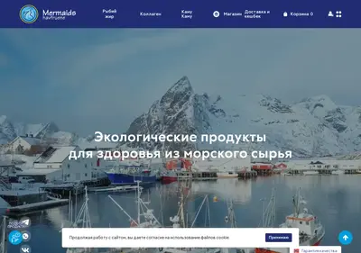 Снимок главной страницы mermaids.su