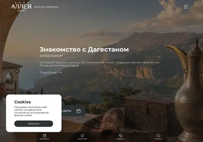 Снимок главной страницы alleyresort.ru