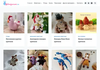 Снимок главной страницы amigurumi.su