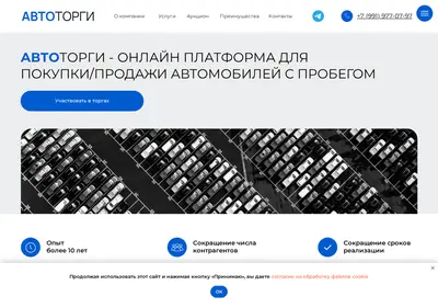 Снимок главной страницы auto-torgi.ru