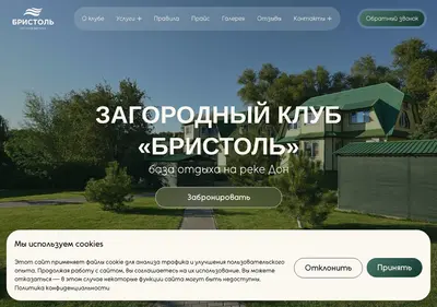 Снимок главной страницы bristolzk.ru