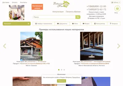 Снимок главной страницы botanicahome.ru