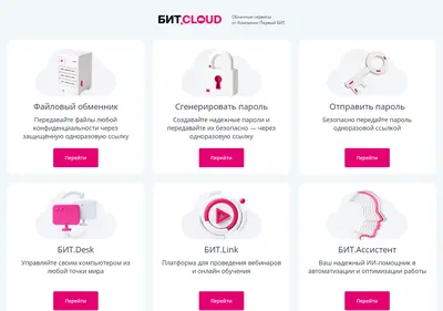 Снимок главной страницы bit-cloud.ru