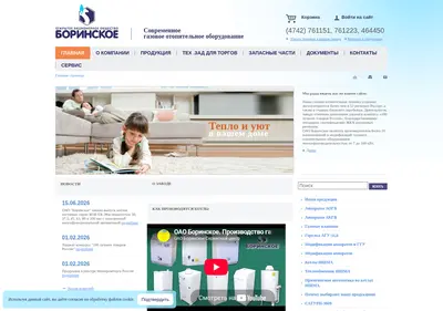 Снимок главной страницы borino.ru