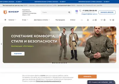Снимок главной страницы biser-pro.ru