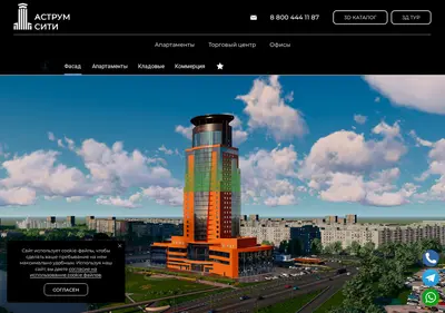 Снимок главной страницы astrumcity.ru