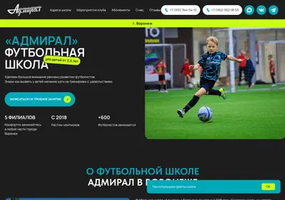 Снимок главной страницы admiralkids.ru