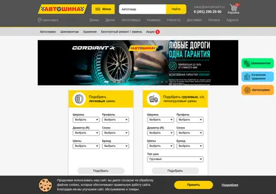 Снимок главной страницы avtoshina24.ru