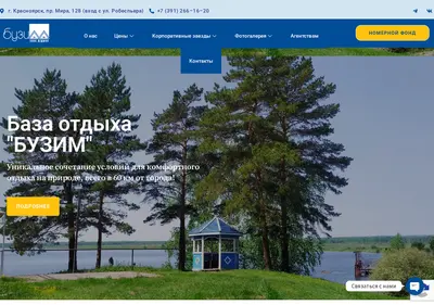 Снимок главной страницы buzim-club.ru
