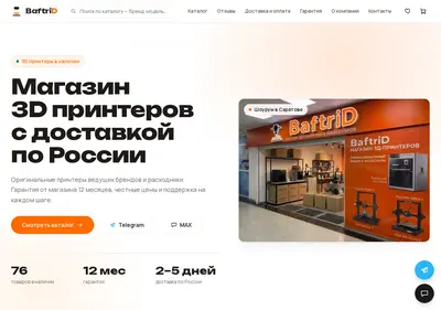 Снимок главной страницы baftrid.ru