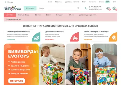 Снимок главной страницы bizibordum.ru