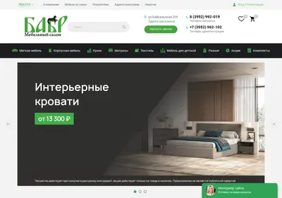 Снимок главной страницы babr38.ru