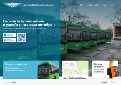 Снимок главной страницы 65bus.ru