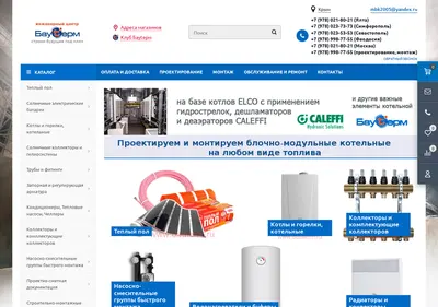 Снимок главной страницы bauterm.ru