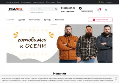 Снимок главной страницы 10xlmen.ru