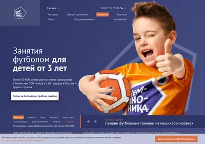 Снимок главной страницы championika.ru