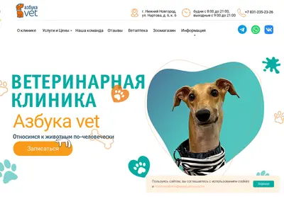 Снимок главной страницы azbuka-vet.ru