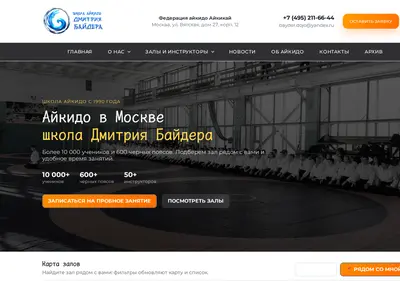 Снимок главной страницы bayder.ru