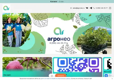 Снимок главной страницы agroneo.ru
