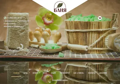 Снимок главной страницы banya-dol.ru
