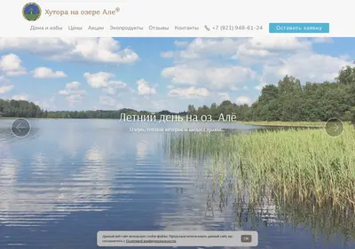 Снимок главной страницы aljo-eco-village.ru