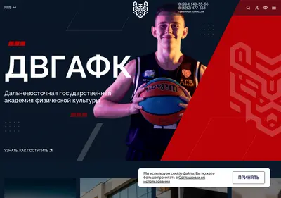 Снимок главной страницы abitur-dvgafk.ru
