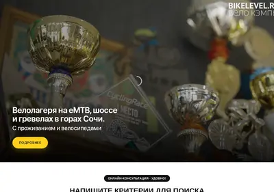 Снимок главной страницы bikelevel.ru