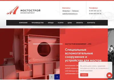 Снимок главной страницы 1mostostroy.ru