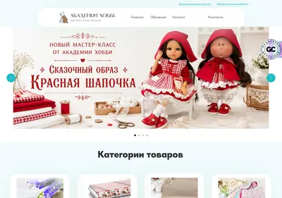 Снимок главной страницы academy-hobby.ru