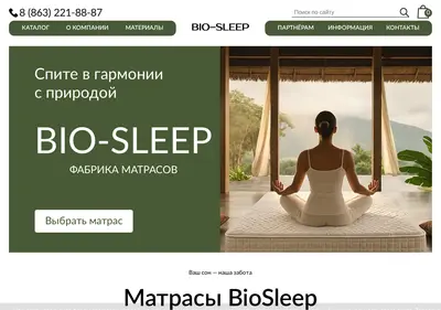 Снимок главной страницы bio-sleep.ru