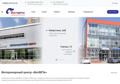 Снимок главной страницы centrvotvete.ru
