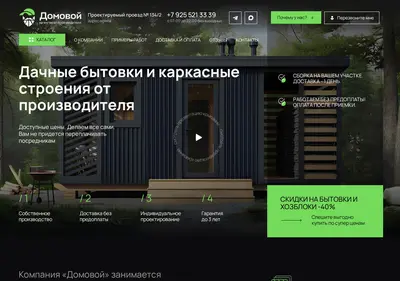 Снимок главной страницы domsc.ru