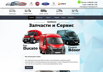 Снимок главной страницы busmaster.su