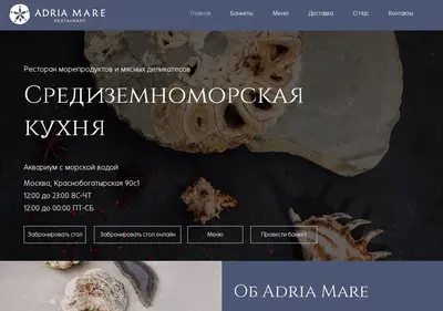 Снимок главной страницы adriamare.ru
