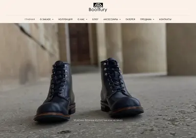Снимок главной страницы bootfury.ru
