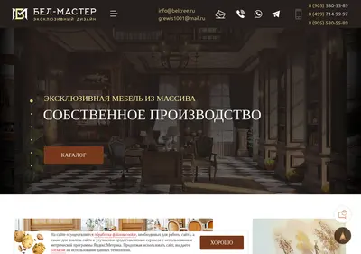 Снимок главной страницы beltree.ru