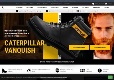 Снимок главной страницы caterpillar-botinki.ru