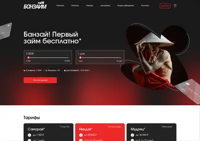 Снимок главной страницы bon-zaim.ru