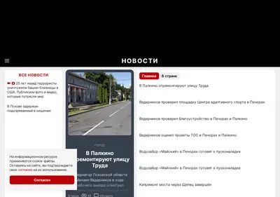 Снимок главной страницы 60.ru