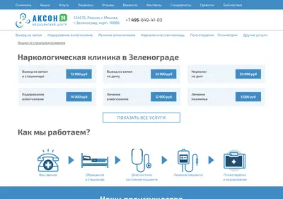 Снимок главной страницы axon24.ru