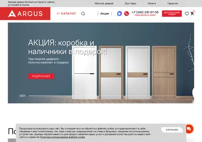 Снимок главной страницы argusekb.ru