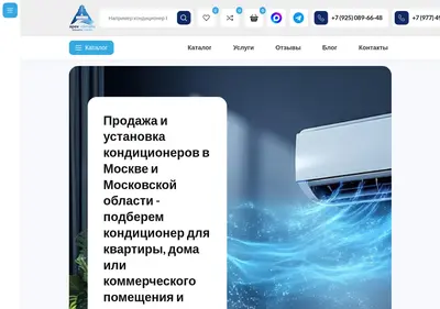 Снимок главной страницы apexclimate.ru