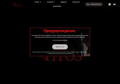Снимок главной страницы club-titos.ru