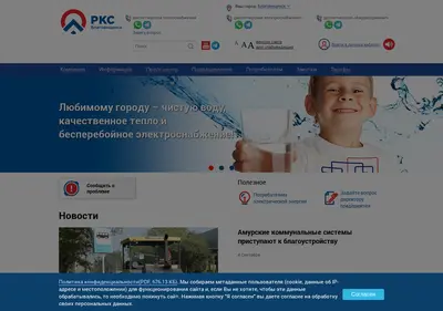 Снимок главной страницы amurcomsys.ru