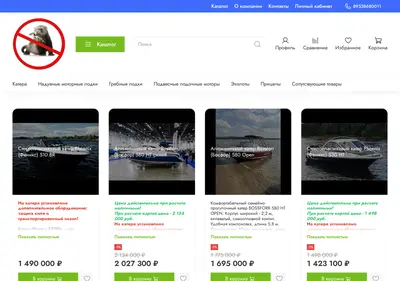 Снимок главной страницы boat-nsk.ru