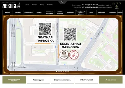 Снимок главной страницы levsha.spb.ru