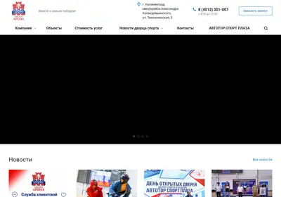 Снимок главной страницы avtotor-arena.ru