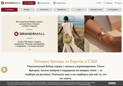 Снимок главной страницы brandsmall.ru
