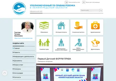 Снимок главной страницы 47deti.ru